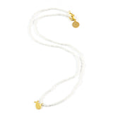 White Fish Tiny Charm Necklace