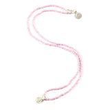 Plum Pineapple Tiny Charm Necklace in Silver