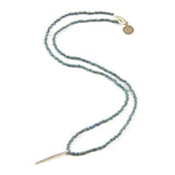 Denim Spike Necklace in Silver