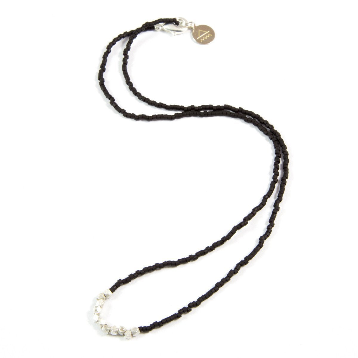 Black Day to Night Necklace in Silver