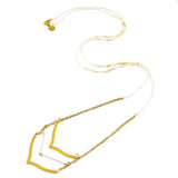 White Party Chevron Necklace