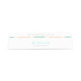 Coral & Teal Block Mermaid Necklace