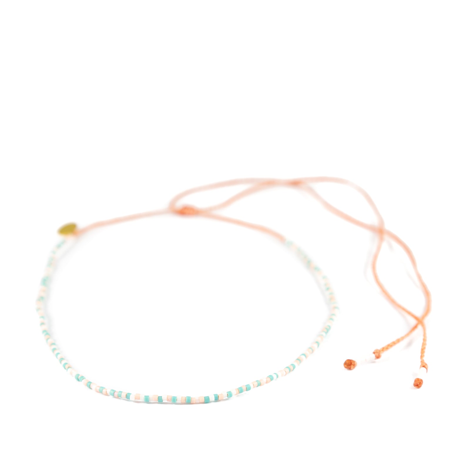 Coral & Teal Random Pattern Mermaid Necklace