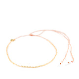 Coral & Gold Sparkle Alternating Mermaid Necklace