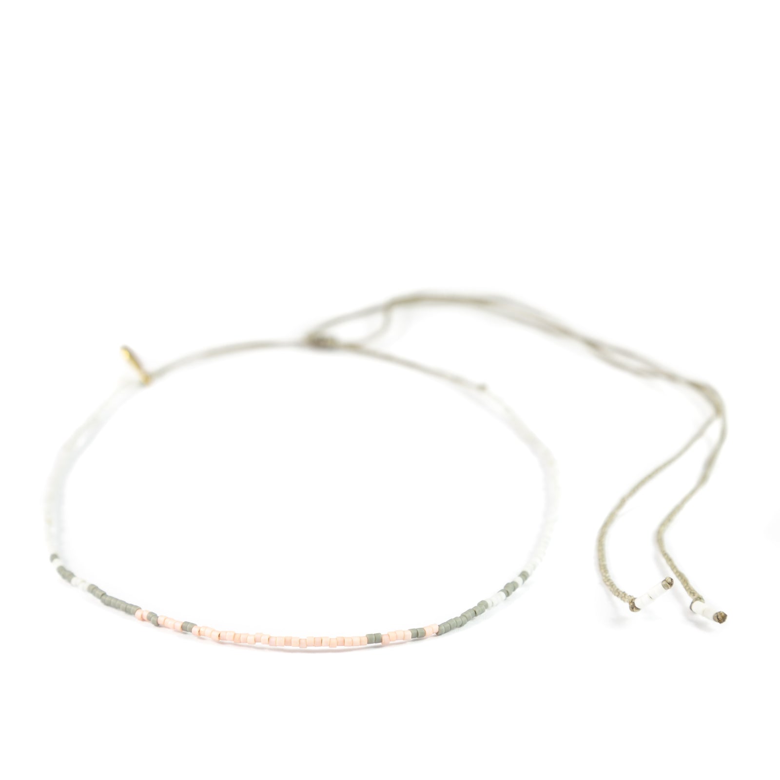 Grey & Coral Ombre Mermaid Necklace