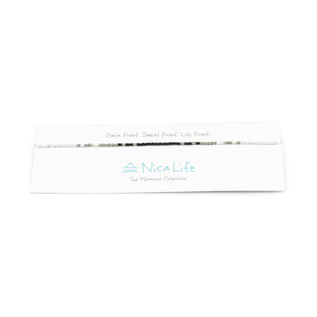 Grey & Black Ombre Mermaid Necklace