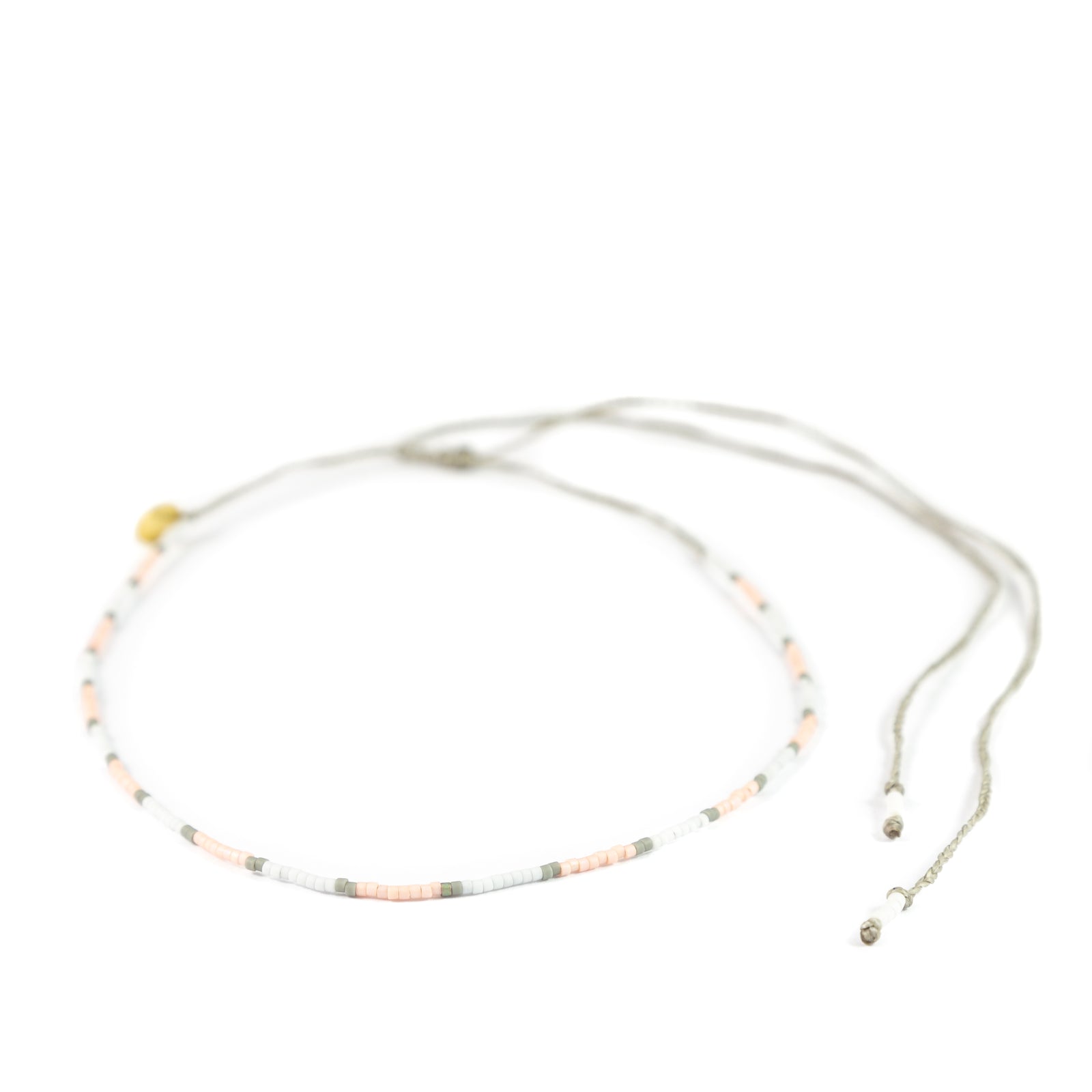 Greys & Coral Color Block Mermaid Necklace