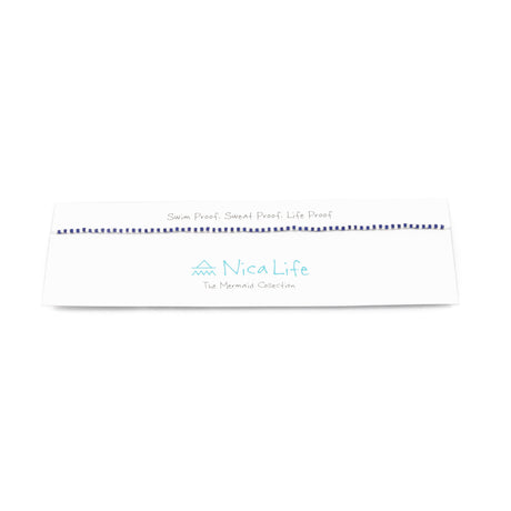 Navy Alternating Mermaid Necklace