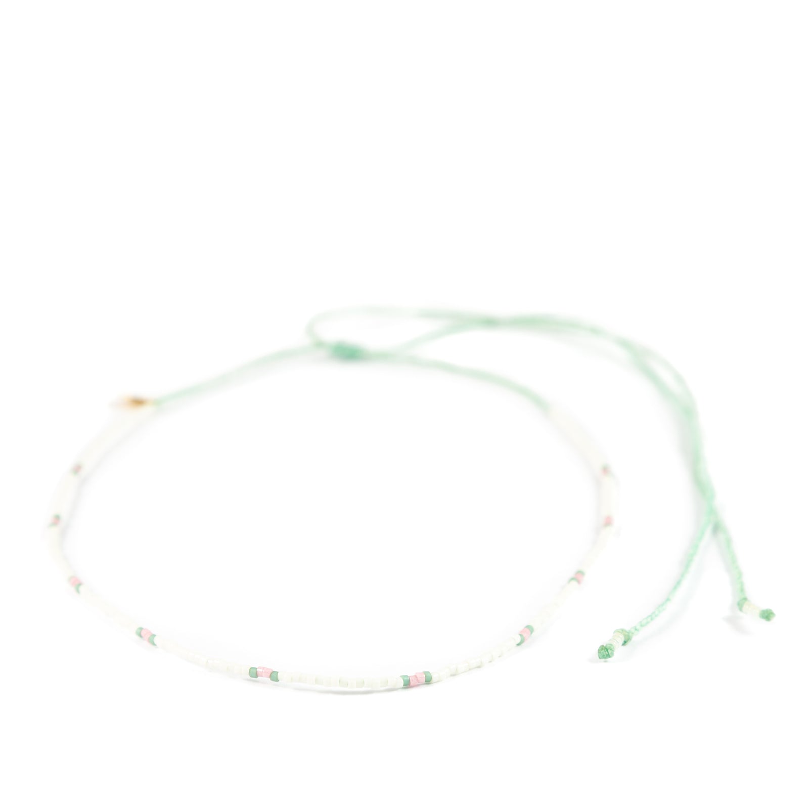 Cucumber & Blush Two Tone Dot Mermaid Necklace