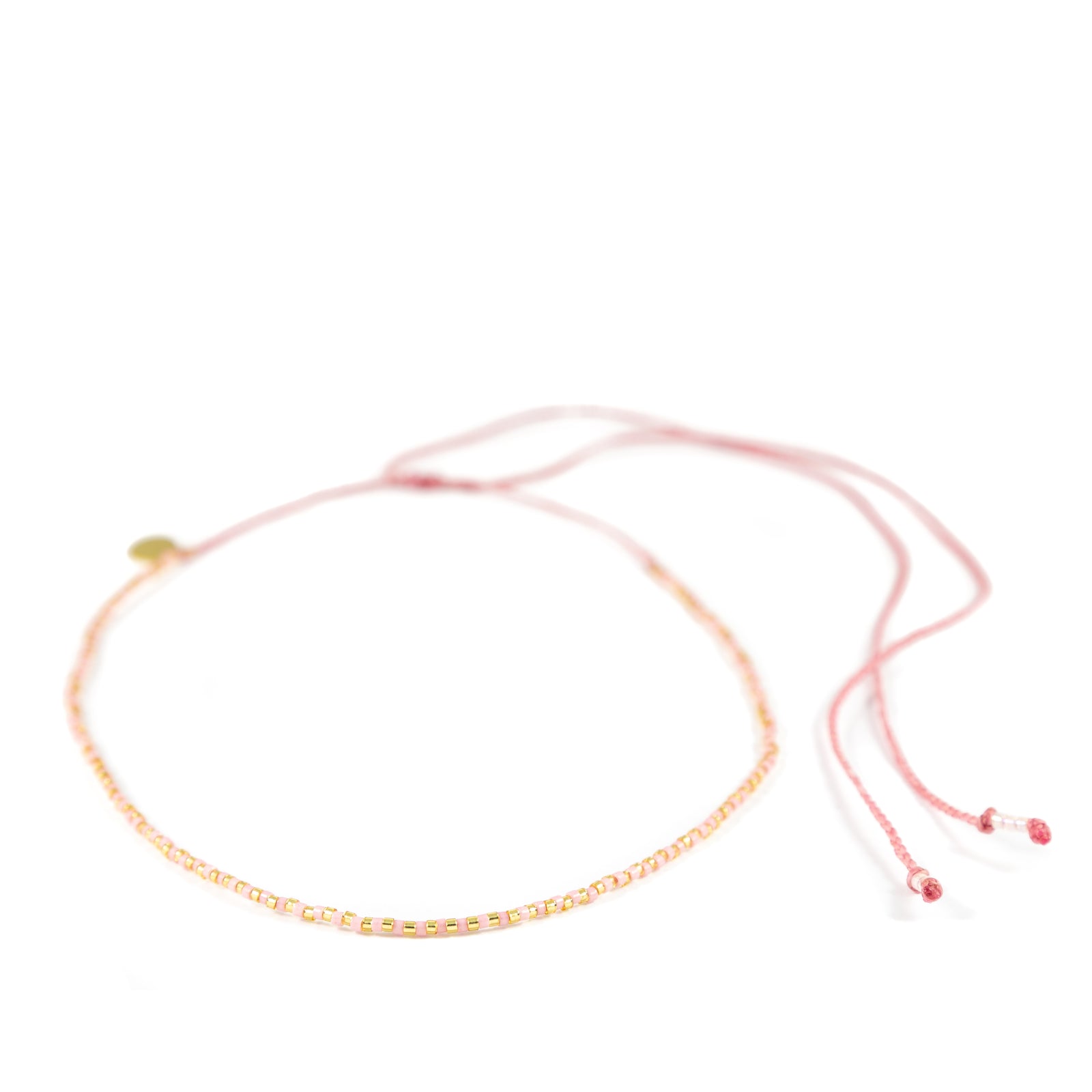 Blush & Gold Alternating Mermaid Necklace