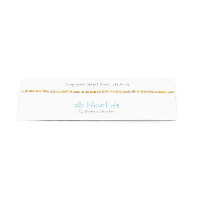 Sunfower Multi Color Random Pattern Mermaid Necklace