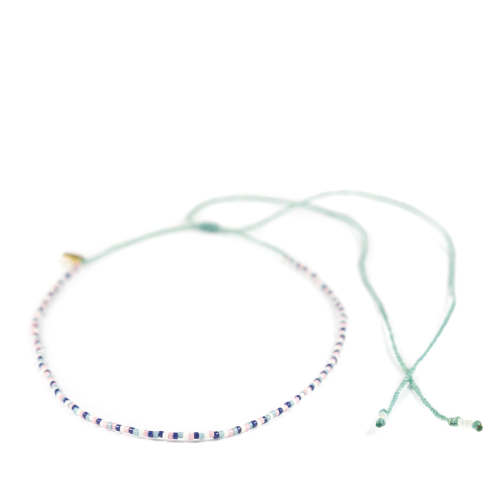 Blues Multi Color Random Pattern Mermaid Necklace