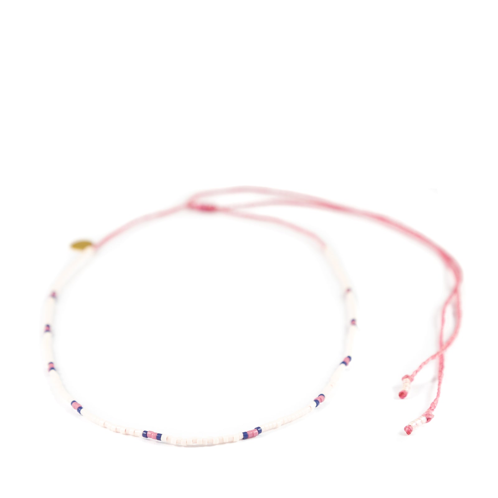 Navy & Rose Two Tone Dot Mermaid Necklace