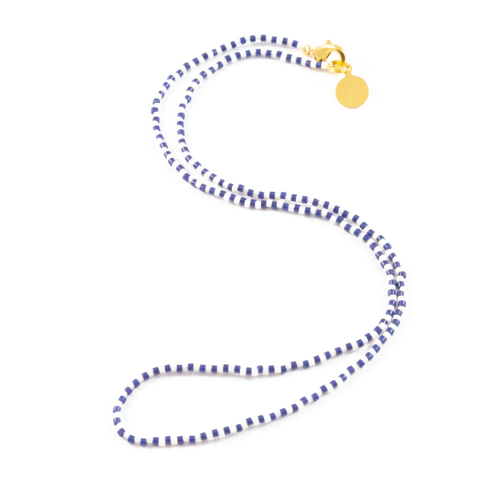 Navy Alternating Wanderlust Necklace