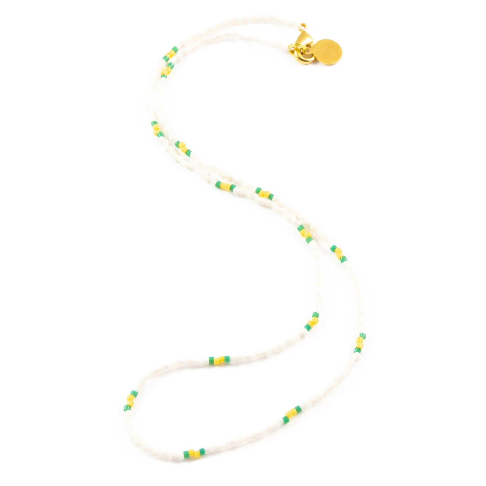Fern & Sunflower Two Tone Dot Wanderlust Necklace