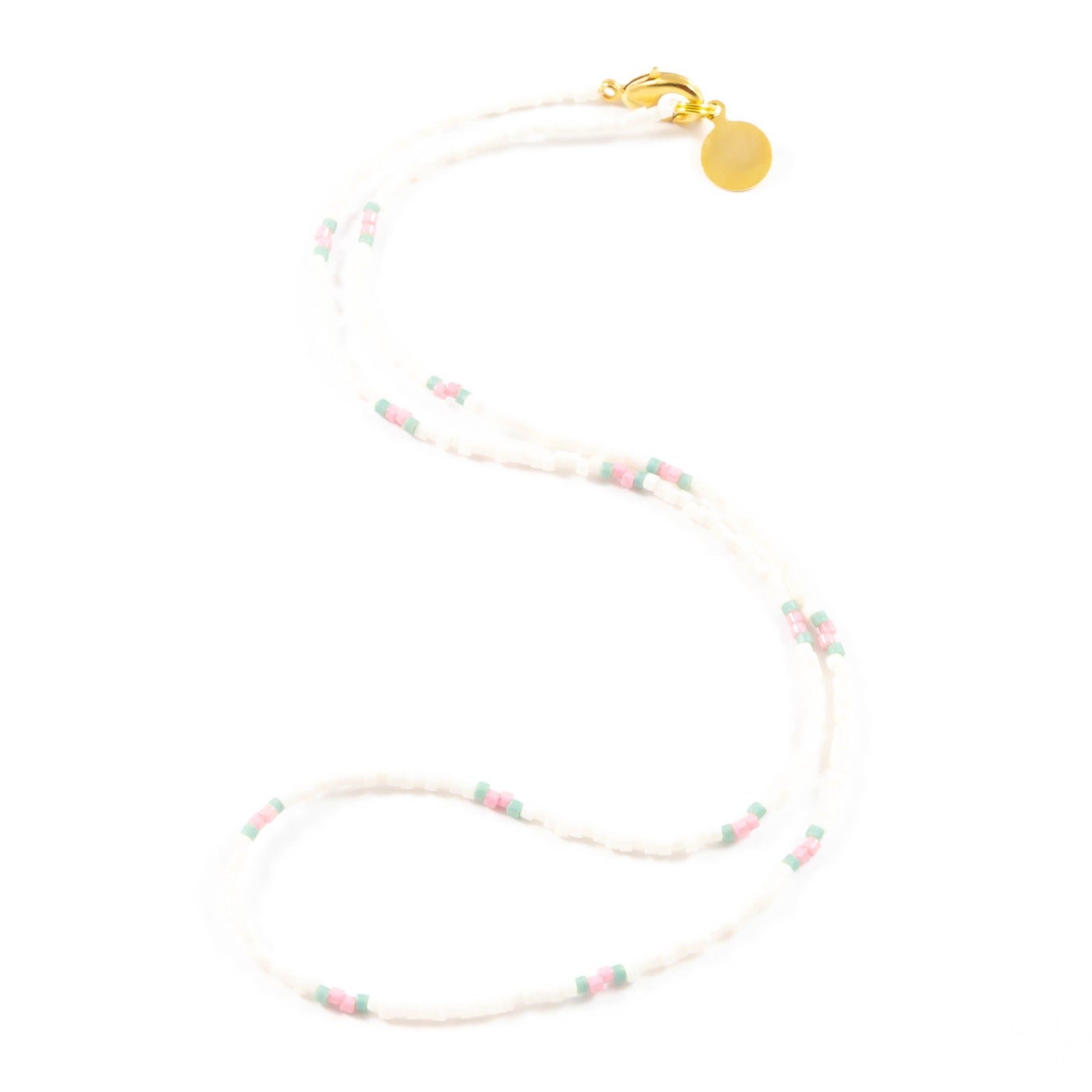 Cumcumber & Blush Two Tone Dot Wanderlust Necklace