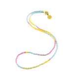 Rose Ocean & Sunflower Boho Pattern Wanderlust Necklace