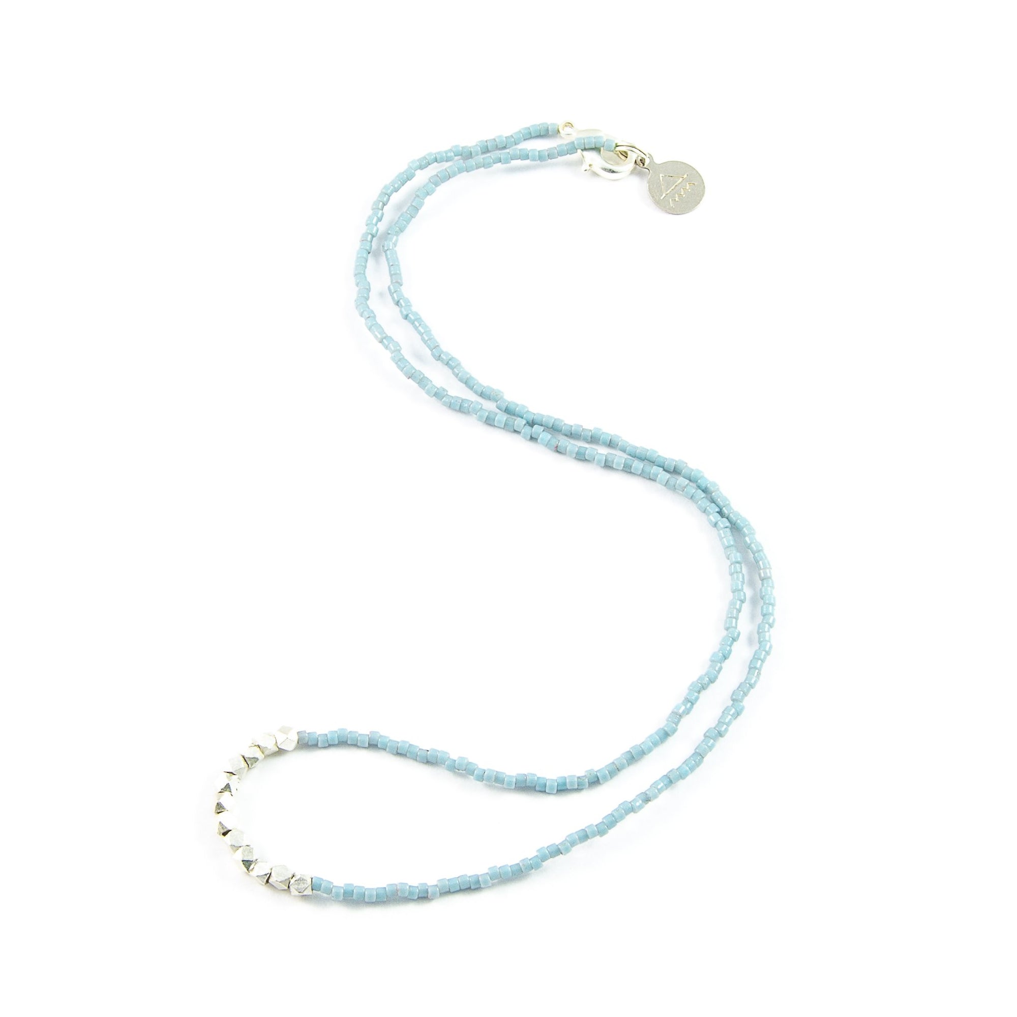 Stormy Ocean Day to Night Necklace in Silver
