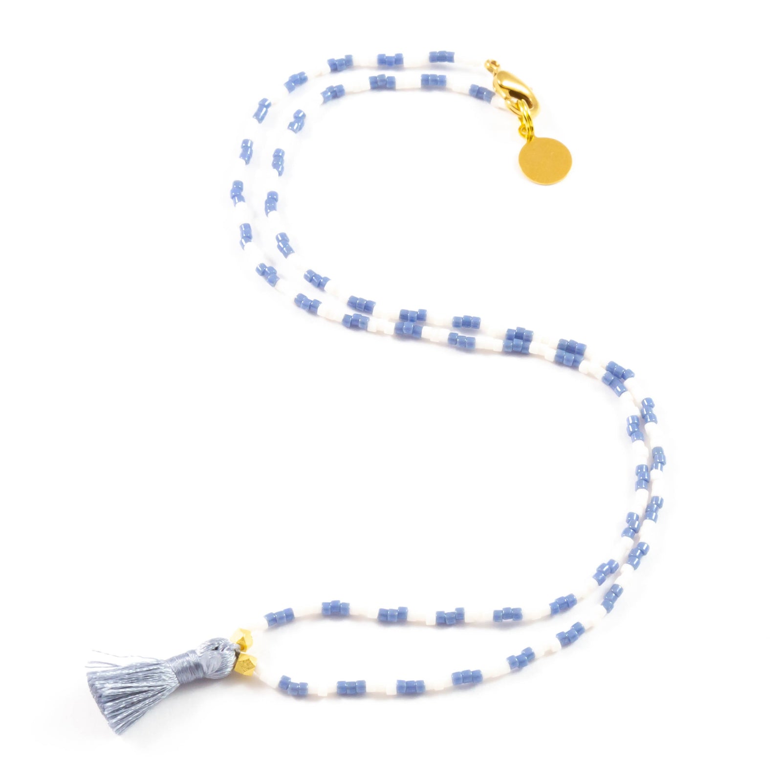 Denim Pattern w/ Denim Mini Tassel