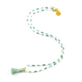 Secret Garden Pattern w/ Cucumber Mini Tassel