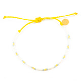 Sunflower & Stormy Ocean Two Tone Dot Beaded Bracelet