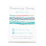 Pink & Teal Bracelet Stack