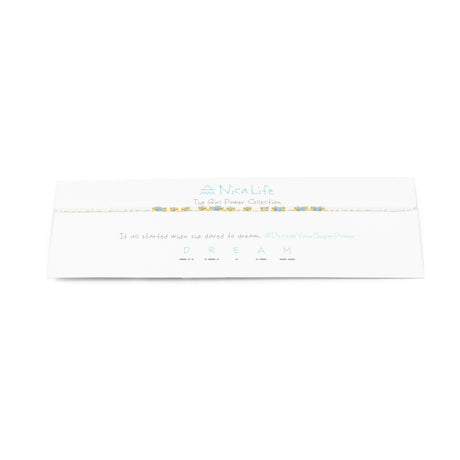 Stormy Ocean DREAM Morse Code Choker