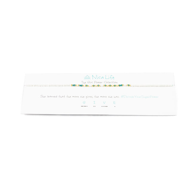 Secret Garden GIVE Morse Code Choker
