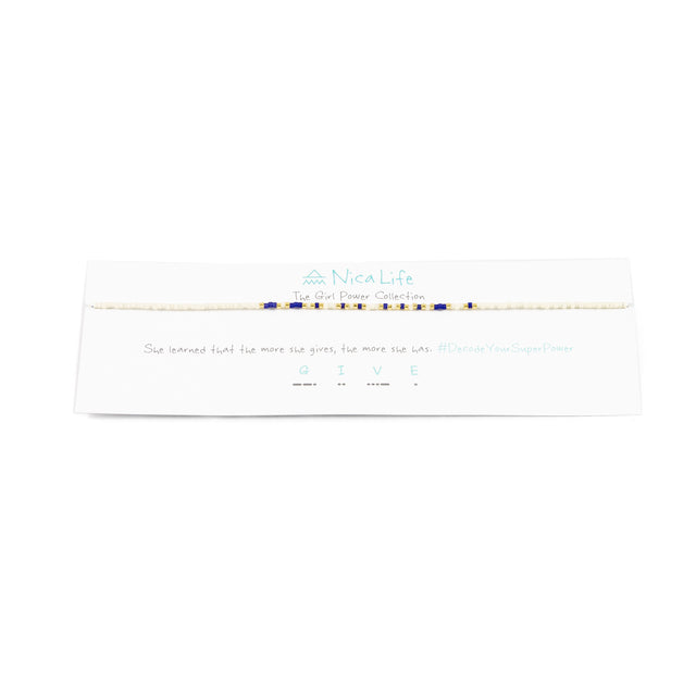 Matte Navy GIVE Choker