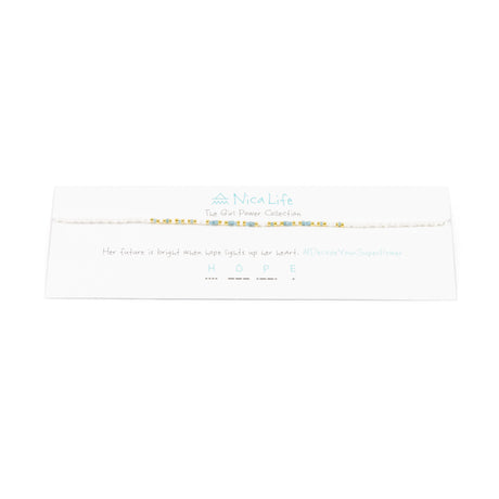 Stormy Ocean HOPE Morse Code Choker