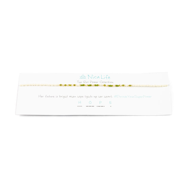 Matte Olive HOPE Choker