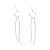 Coral & Silver Surf Dangles