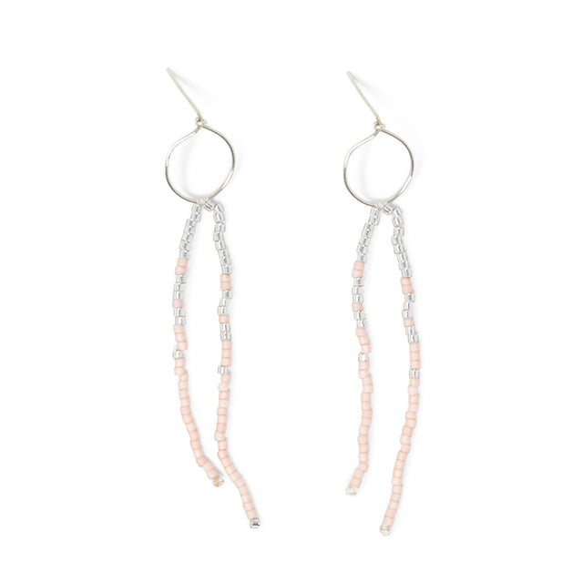 Coral & Silver Surf Dangles