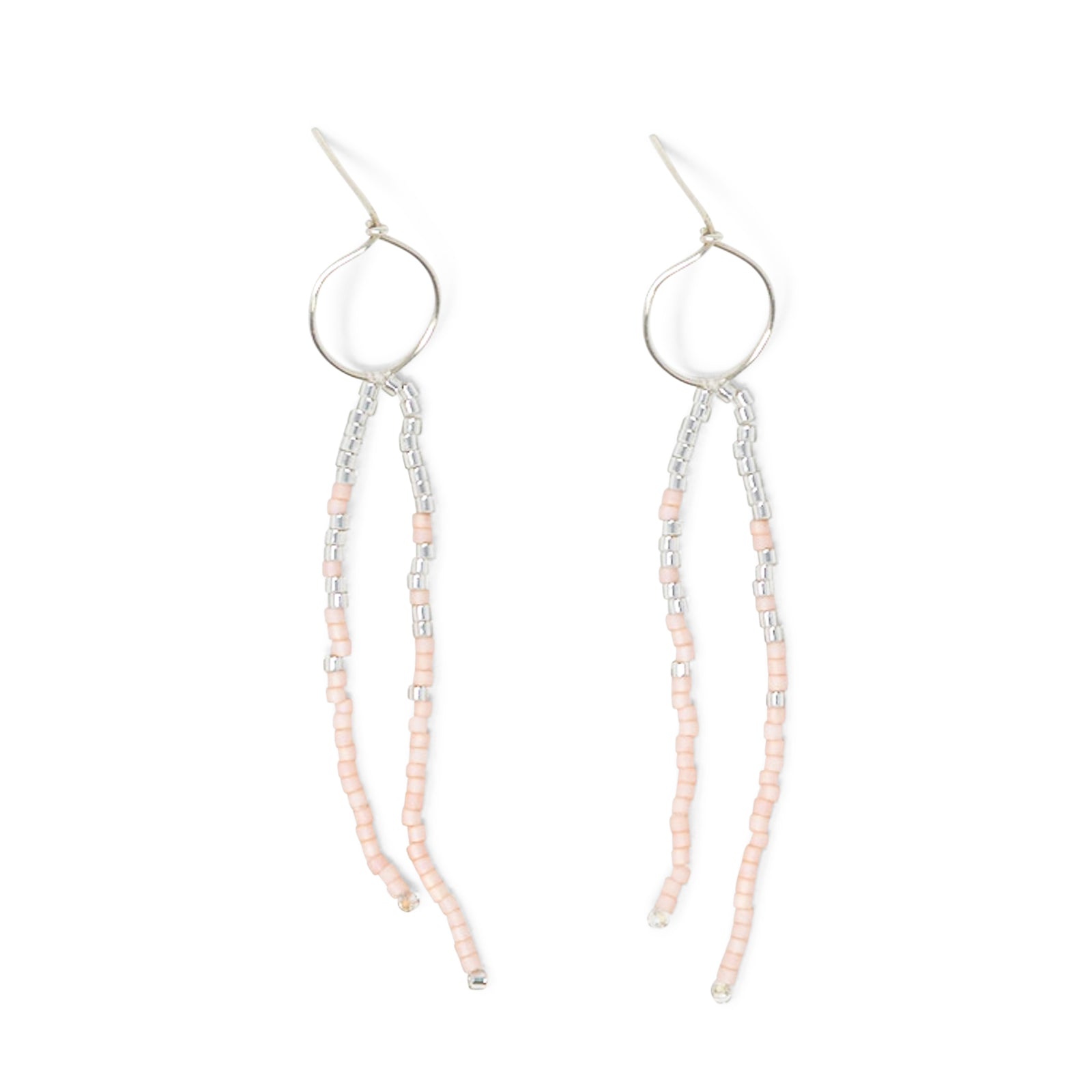 Coral & Silver Surf Dangles