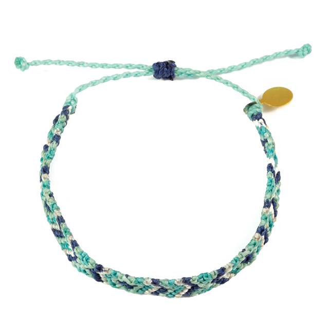 Blues Diamond Pattern Friendship Bracelet