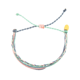 Denim, Pink, & Cucumber Braided Education Bracelet