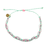 Pink & Teal Nica Wave Anklet