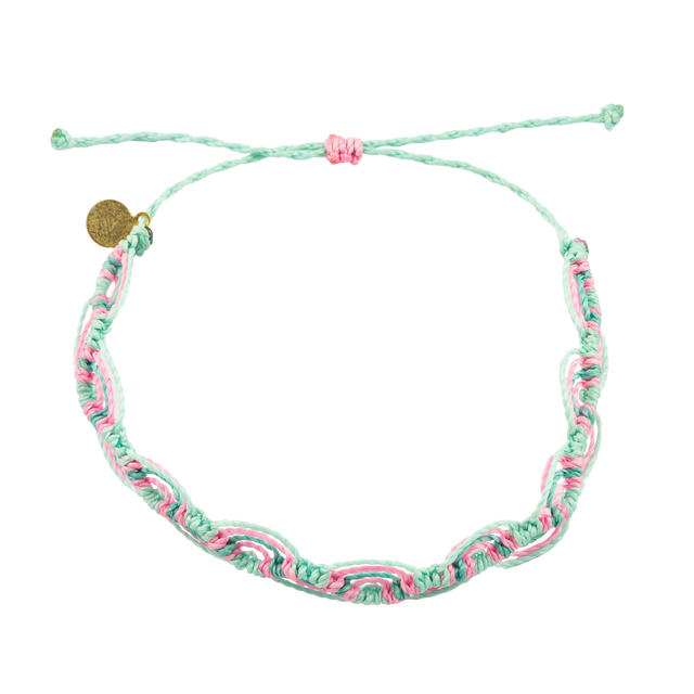 Pink & Teal Nica Wave Anklet