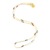 Tribal Multi Color Dot Necklace