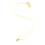 Cream Drop Tiny Charm Necklace