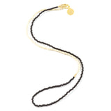 Black and Cream Asymmetrical Necklace