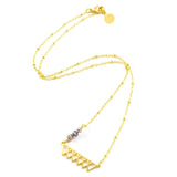 Mountain Scene Paper Bead Necklace