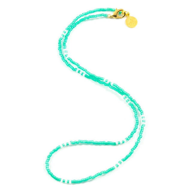 Sea Glass Teal Simple Statement Necklace