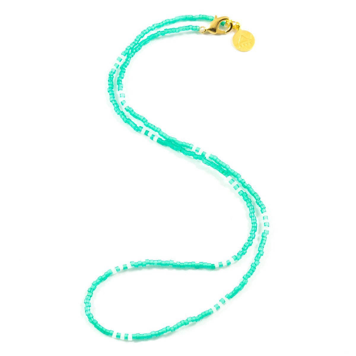 Sea Glass Teal Simple Statement Necklace