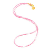 Sea Glass Pink Simple Statement Necklace