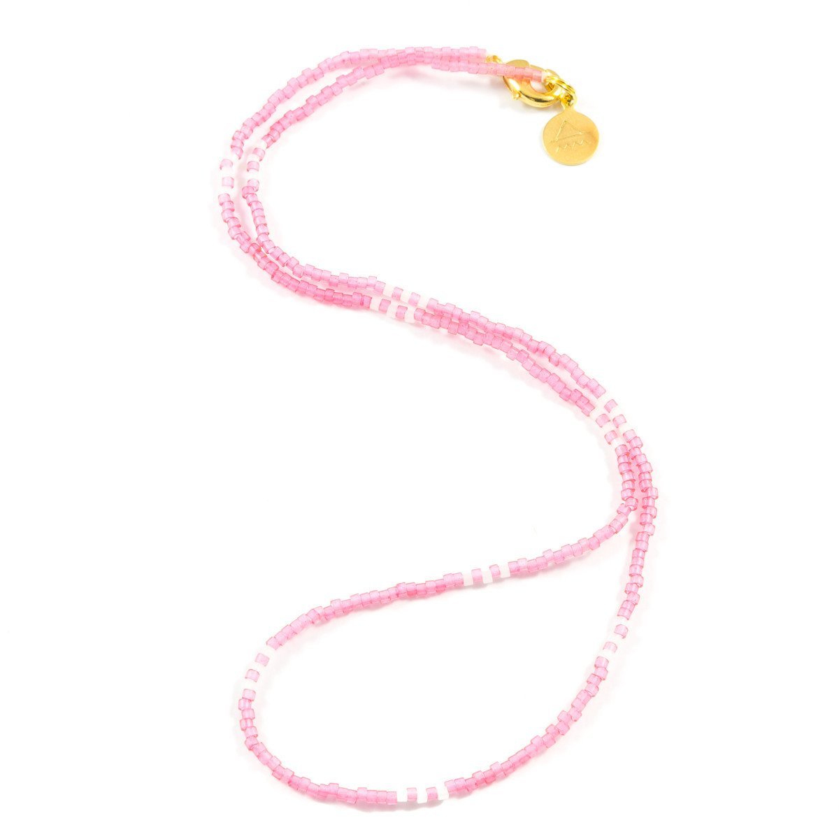 Sea Glass Pink Simple Statement Necklace