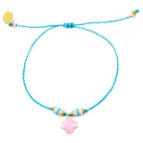 Light Pink Clover Charm Bracelet