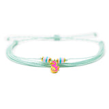 Bright Pink Seahorse Charm Anklet