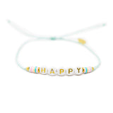 Cucumber HAPPY Wear Your Heart Anklet in Gold