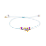 Lavendar Butterfly Charm Bracelet